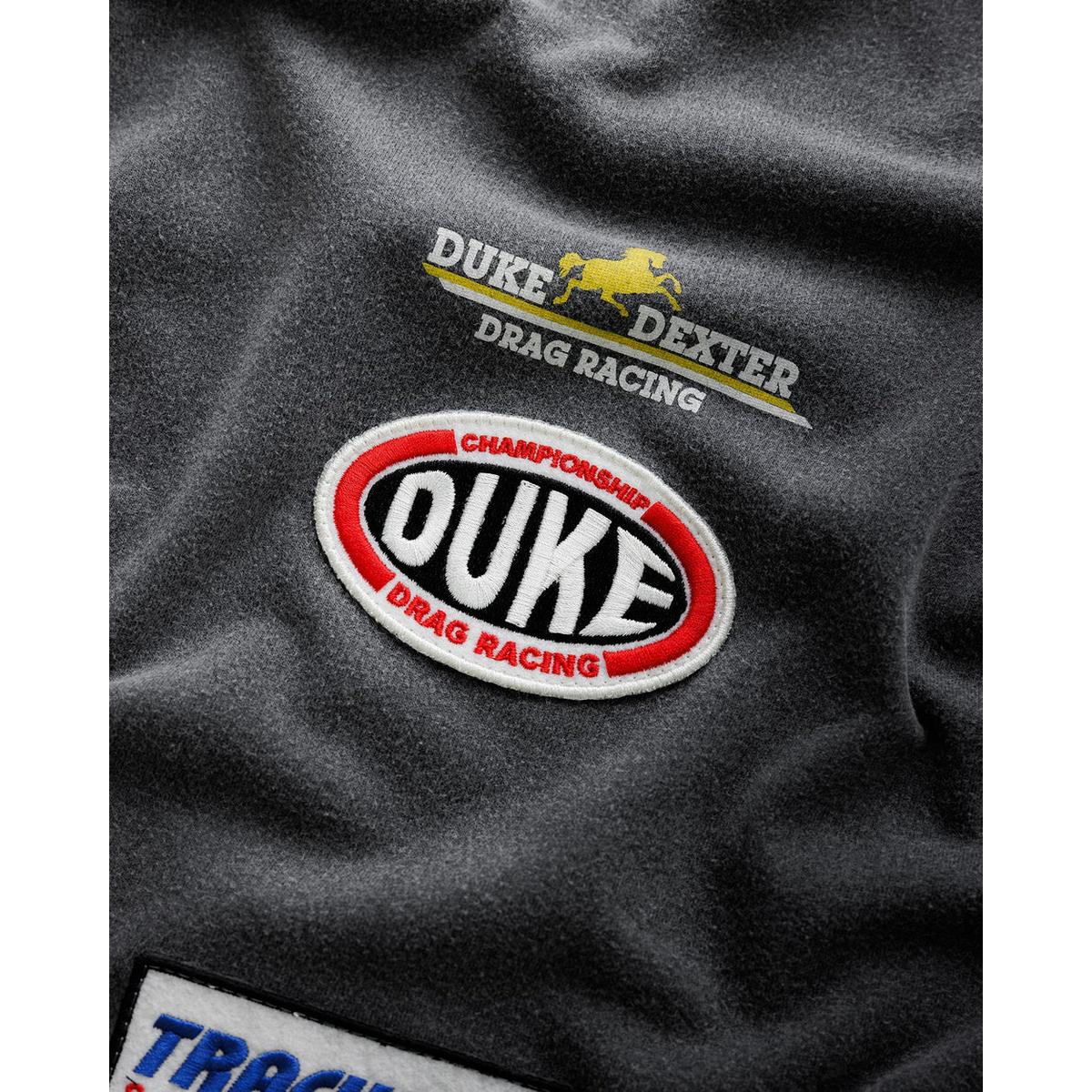 Duke + Dexter DR4 Washed Black Track Long Sleeve Top