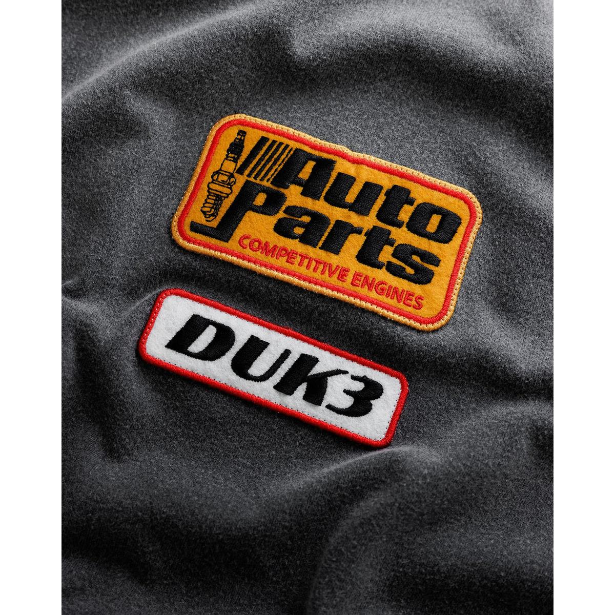 Duke + Dexter DR4 Washed Black Track Long Sleeve Top