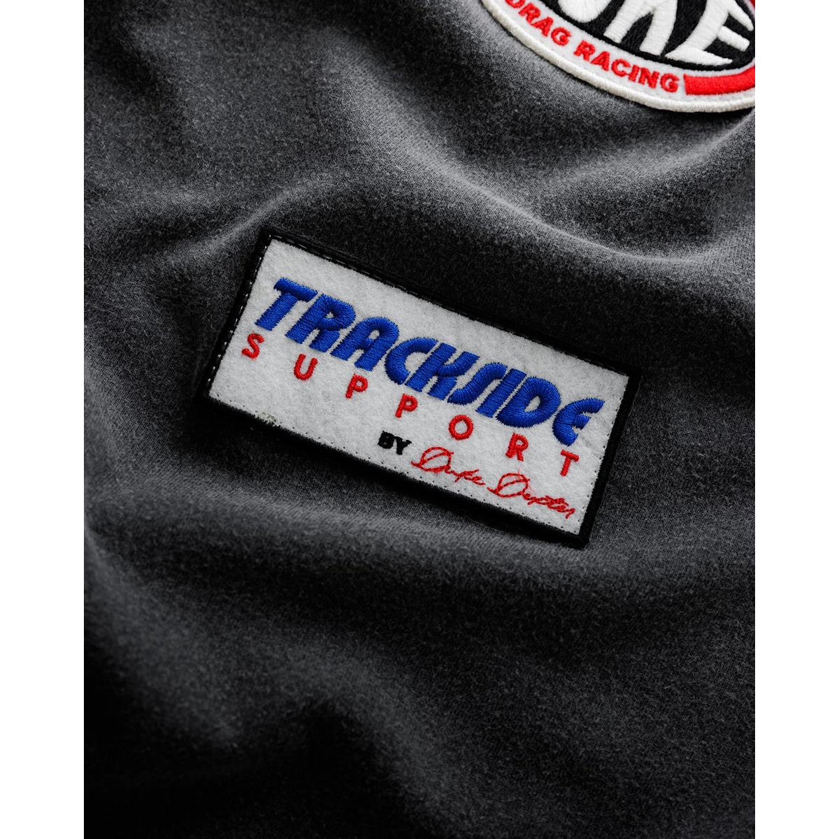 Duke + Dexter DR4 Washed Black Track Long Sleeve Top