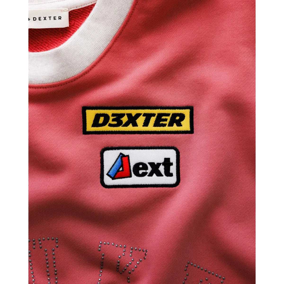 Duke + Dexter DR4 Racing Patch Red + Oat Marl Sweatshirt