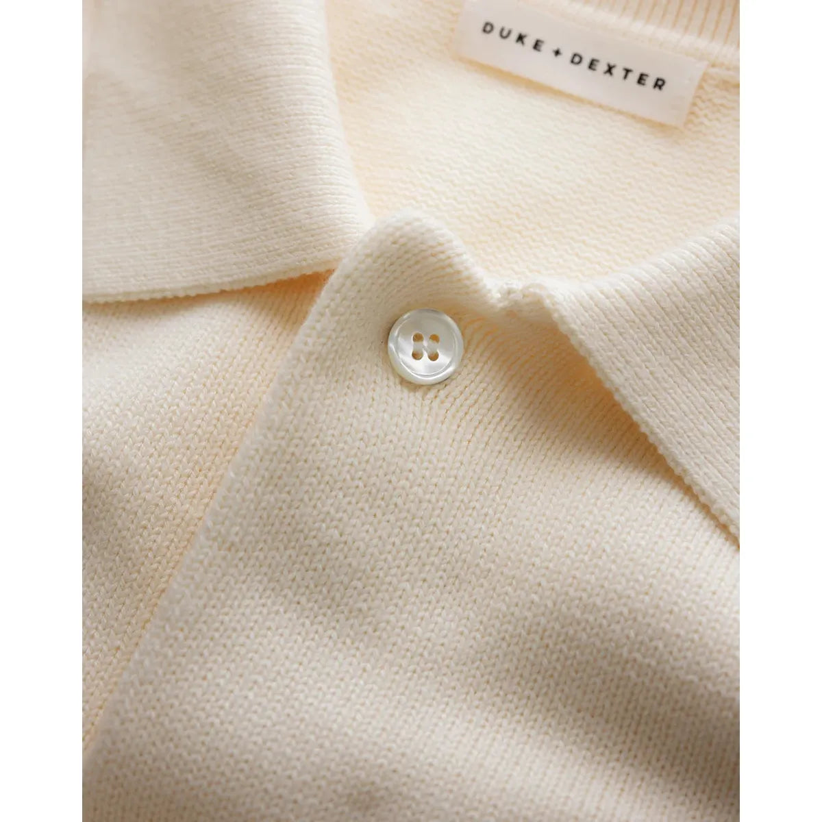Duke + Dexter DR4 Cream Racing Polo