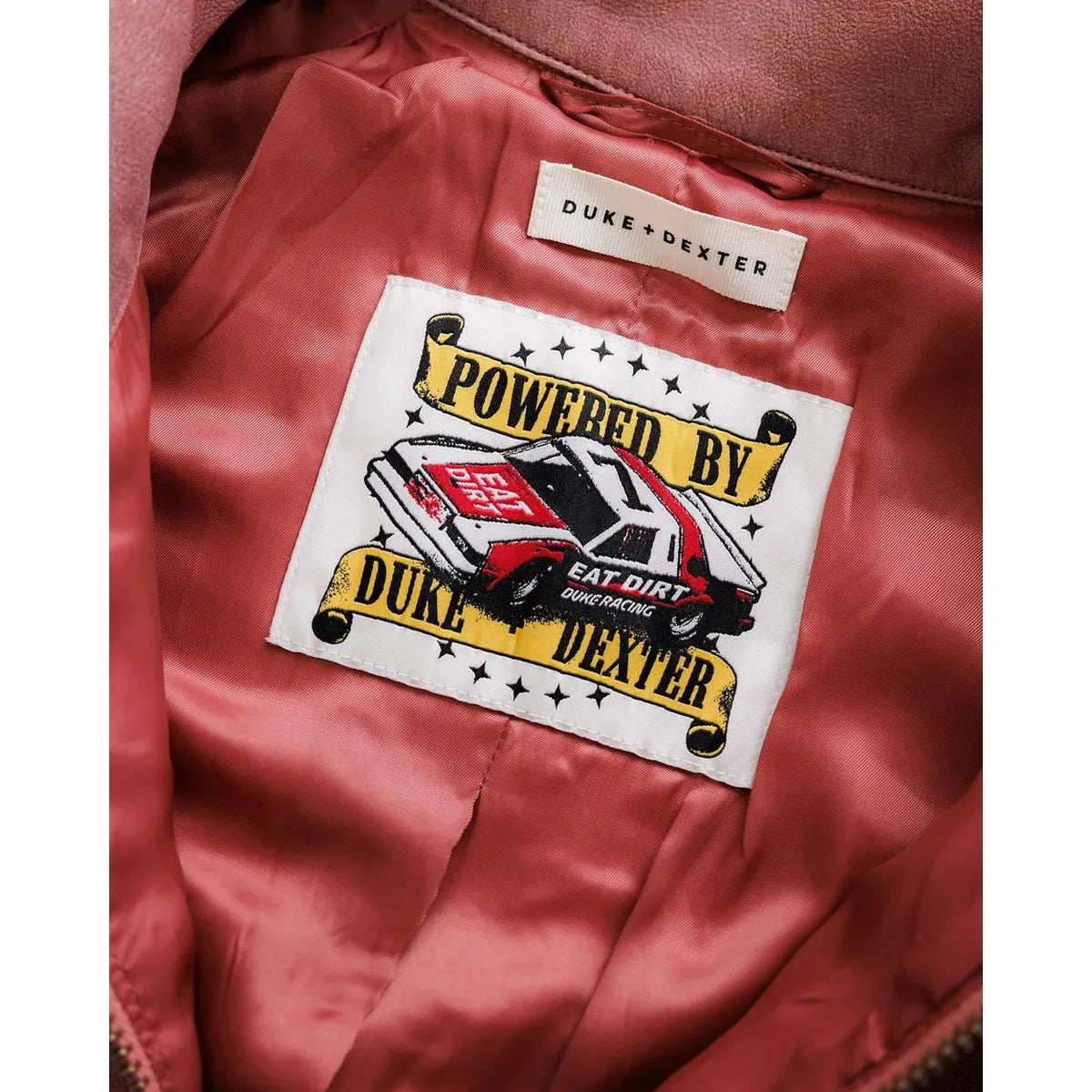 Duke + Dexter DR4 Sun Faded Rose Bomber Jacket