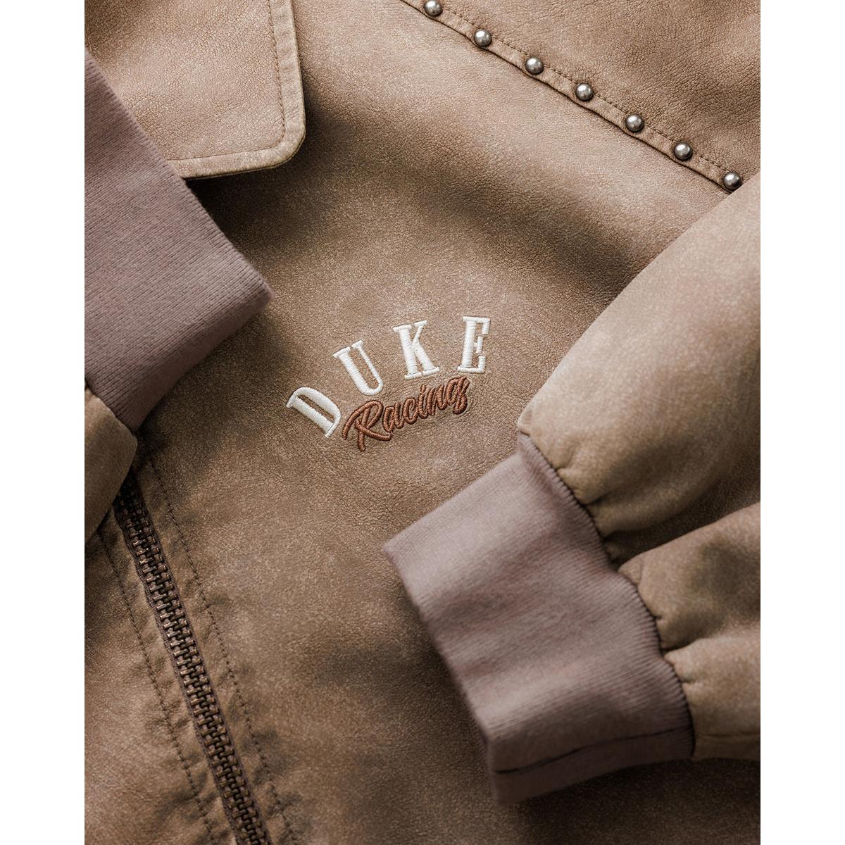 Duke + Dexter DR4 Sun Faded Tan Bomber Jacket