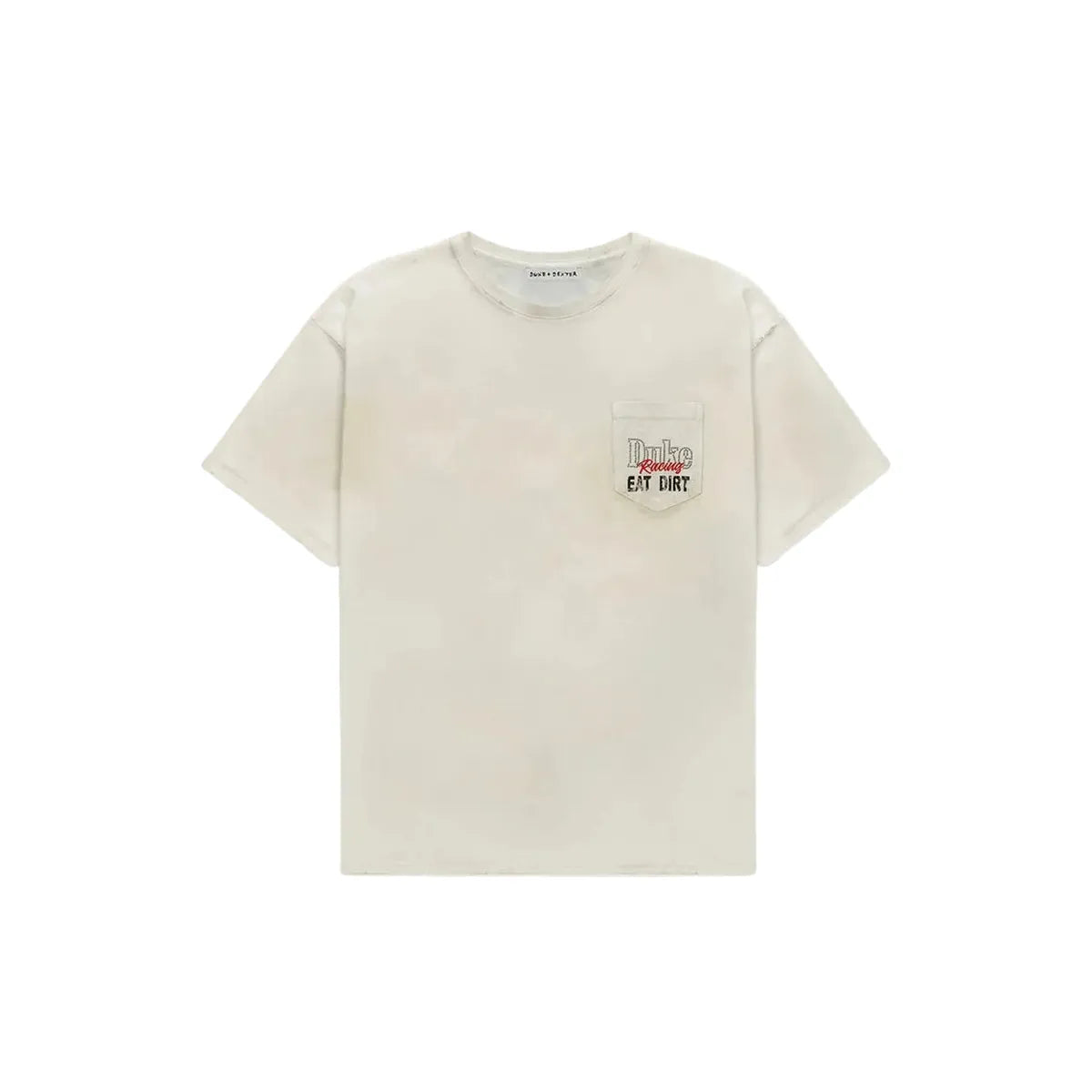 Duke + Dexter DR4 Eat Dirt Smoke White Pocket T-Shirt