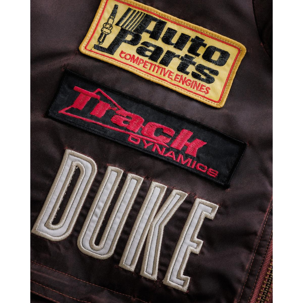 Duke + Dexter DR4 Trackside Vintage Mauve Bomber Jacket