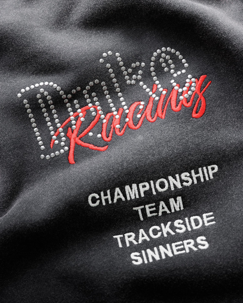 Duke + Dexter DR4 Embroidered Washed Black Sweat Pant