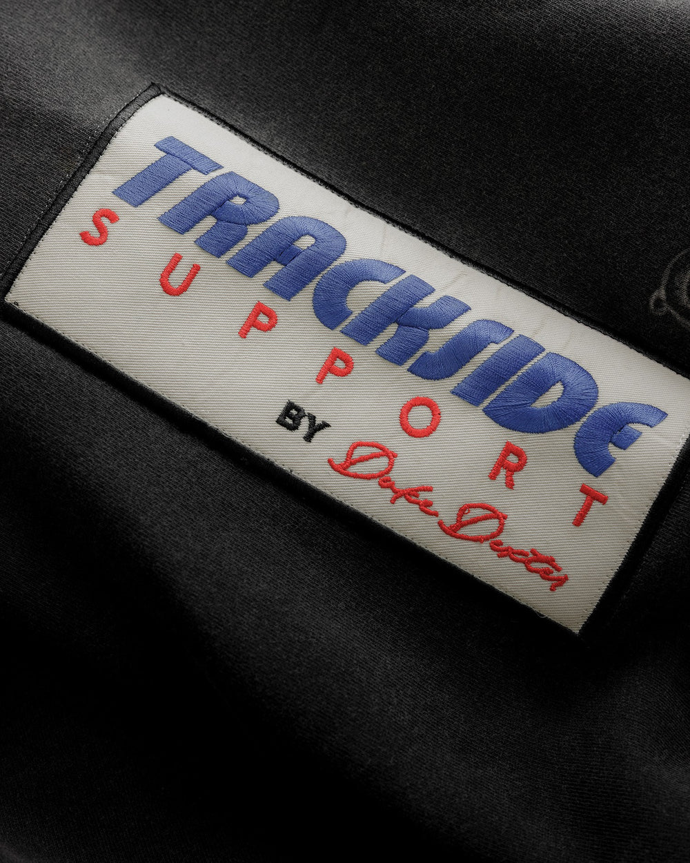 Duke + Dexter DR4 Embroidered Washed Black Sweat Pant