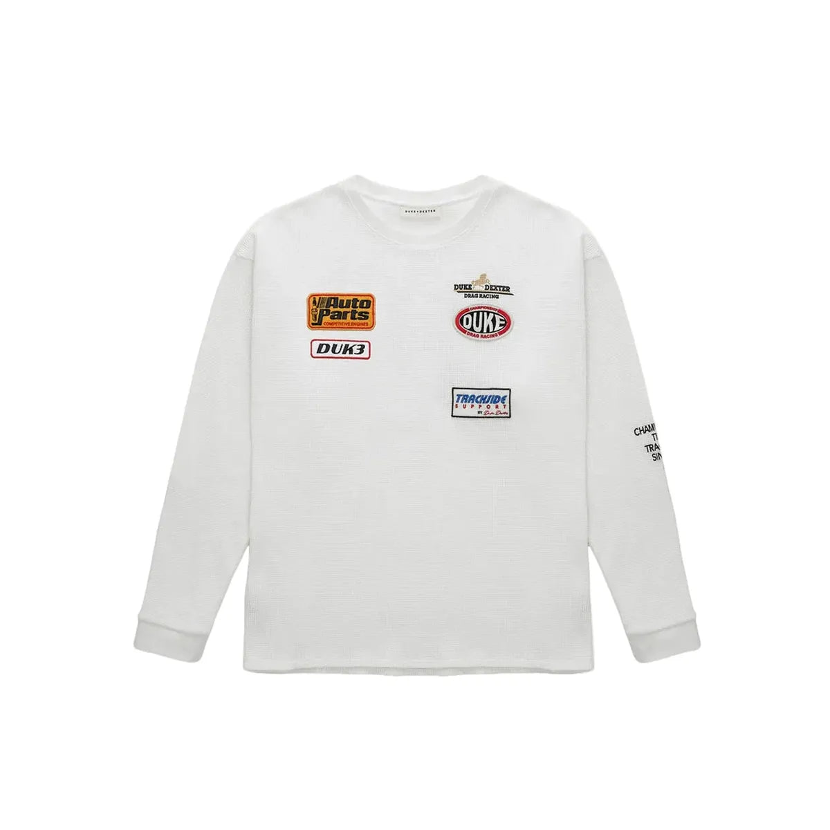 Duke + Dexter DR4 White Track Waffle Top