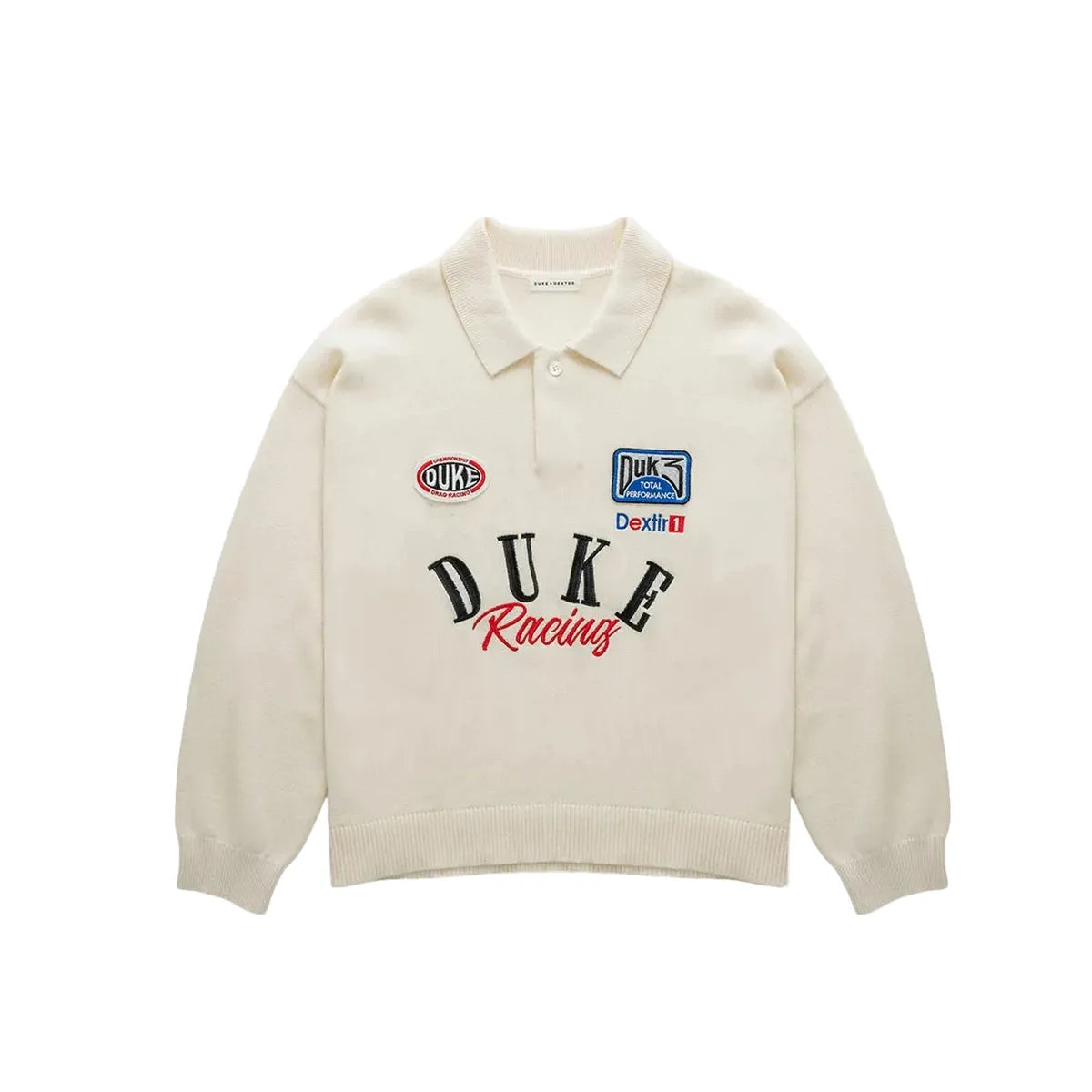Duke + Dexter DR4 Cream Racing Polo