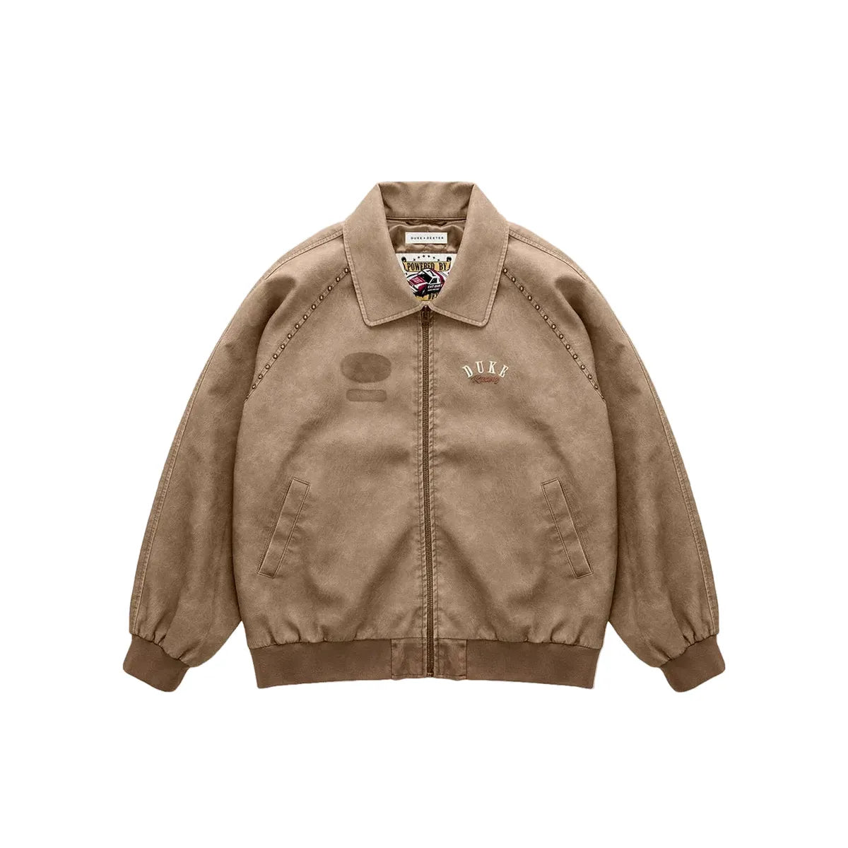 Duke + Dexter DR4 Sun Faded Tan Bomber Jacket