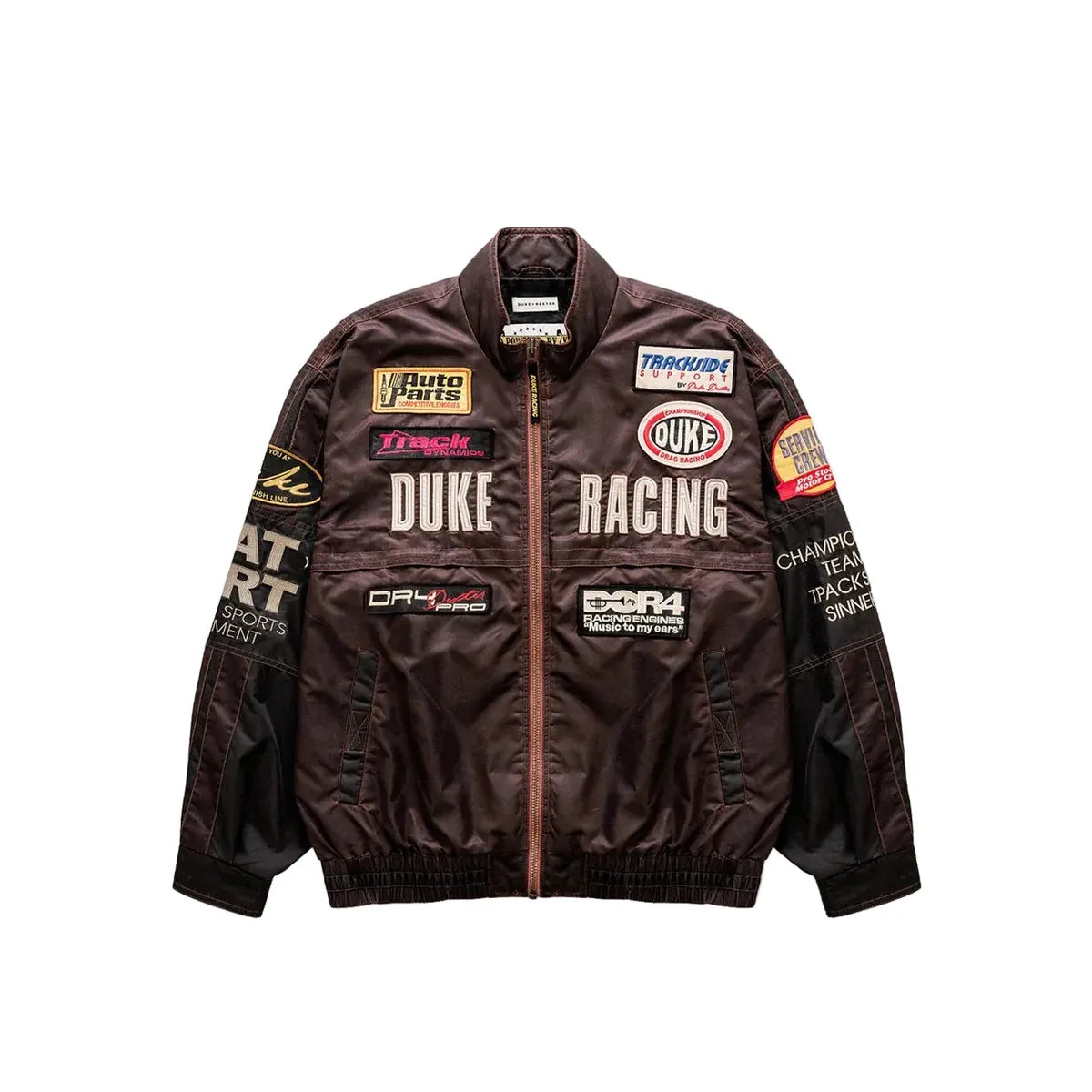 Duke + Dexter DR4 Trackside Vintage Mauve Bomber Jacket