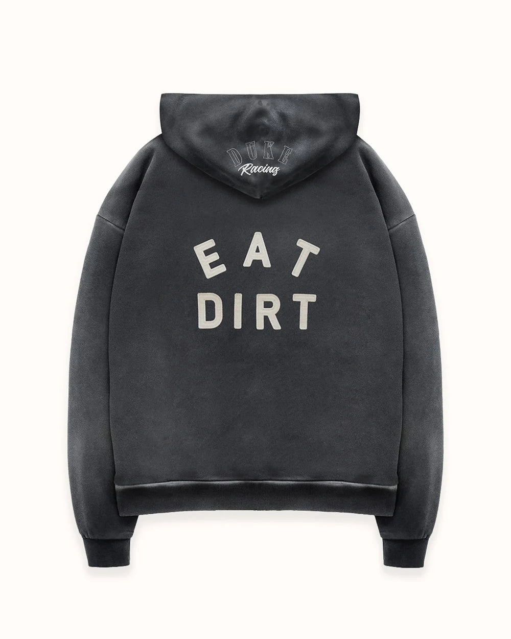 Duke + Dexter DR4 Eat Dirt Washed Black Zip Hoodie