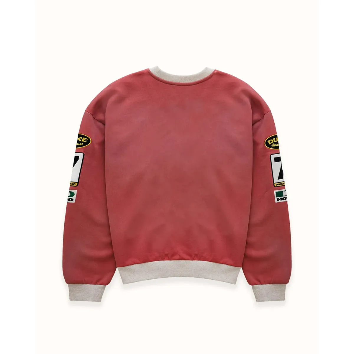 Duke + Dexter DR4 Racing Patch Red + Oat Marl Sweatshirt