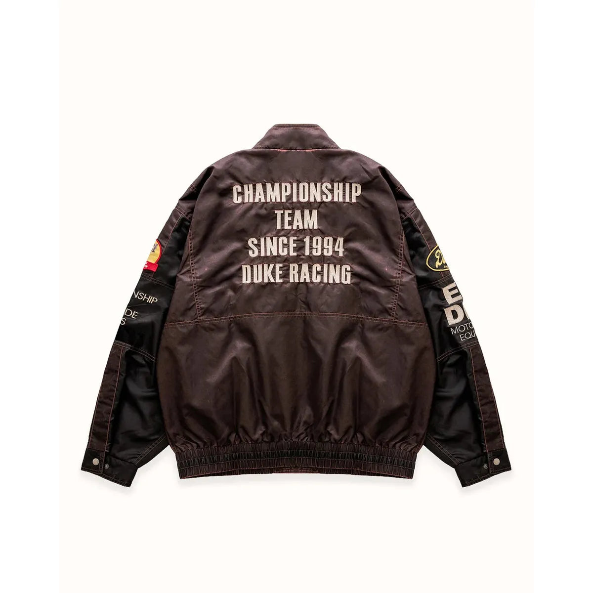 Duke + Dexter DR4 Trackside Vintage Mauve Bomber Jacket