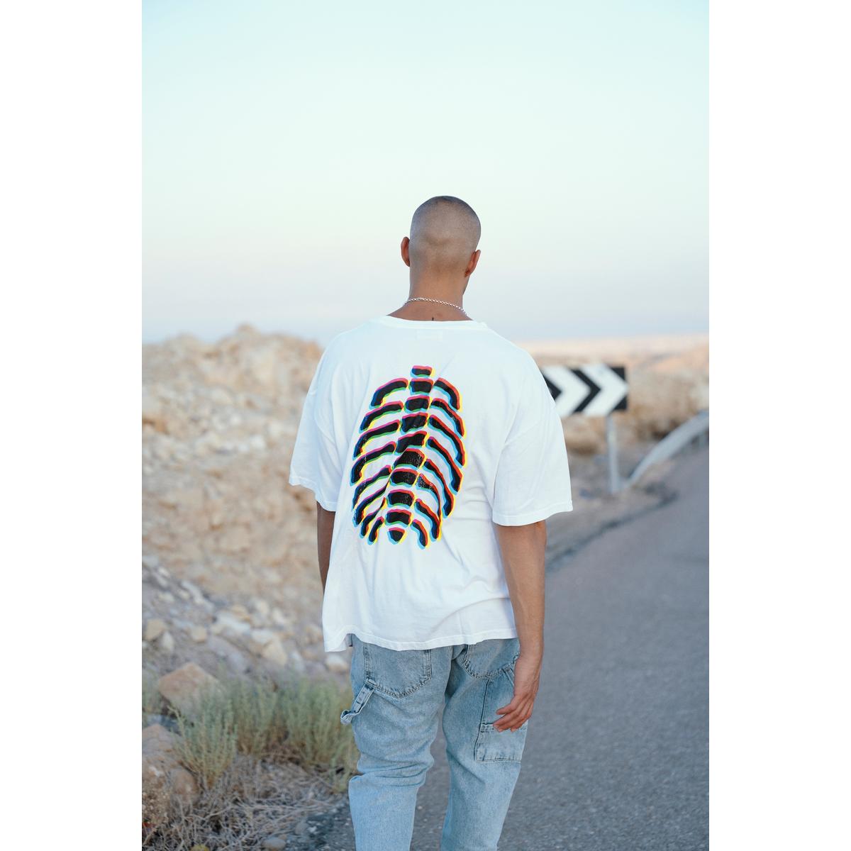 Alchemist Ripped Logo White Opal T-shirt