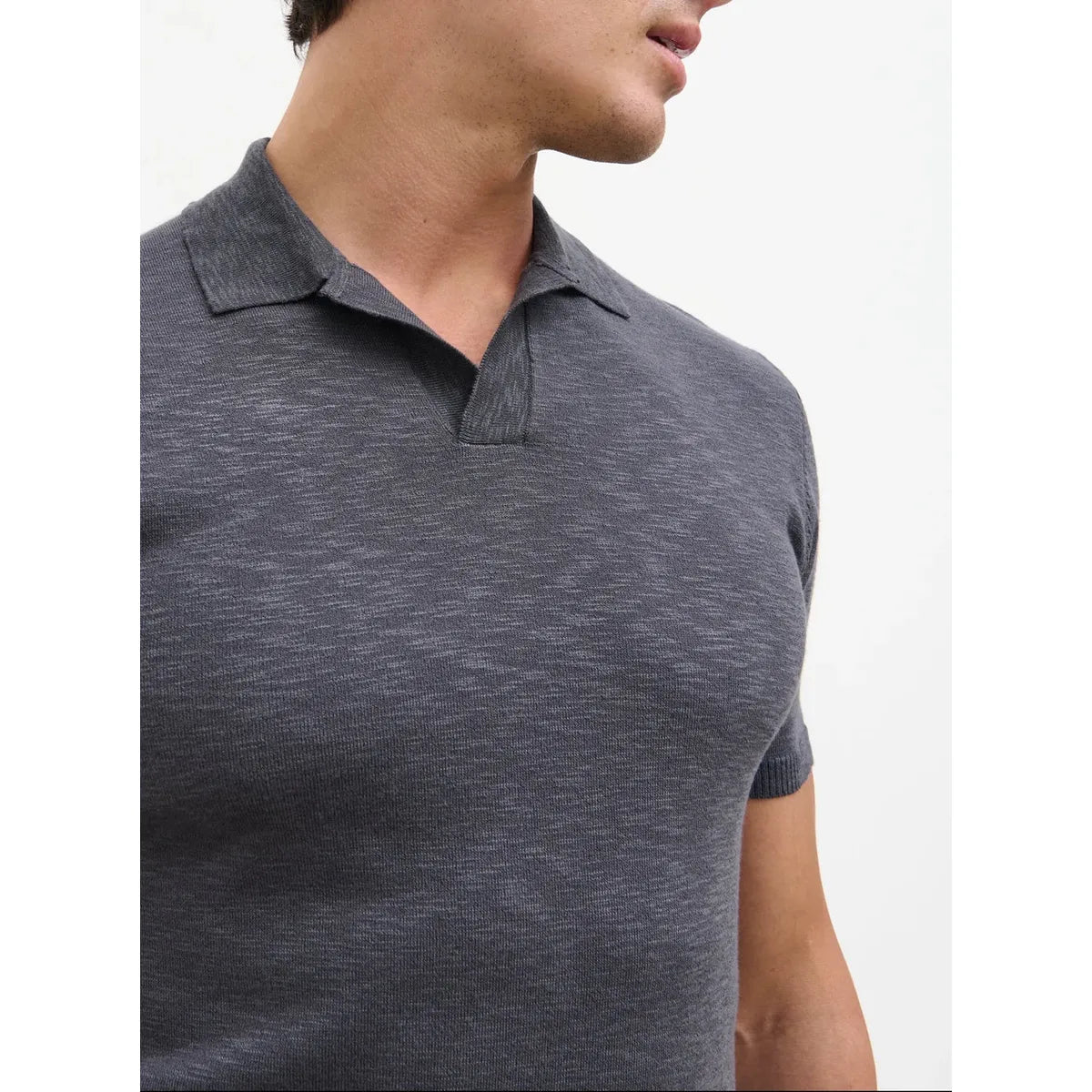 NOBL Drayo Open Work Knit Polo