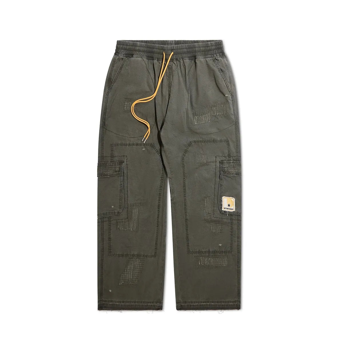 Diet Starts Monday Repair Cargo Pants-Washed Olive