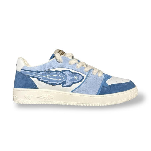 Enterprise Japan × Mr.something EGG Rocket Sneakers in Denim and Azzurro
