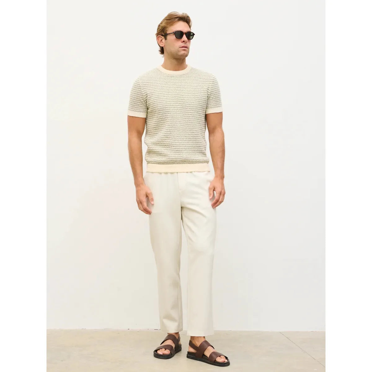 NOBL Emmett Stripe Knit T-Shirt