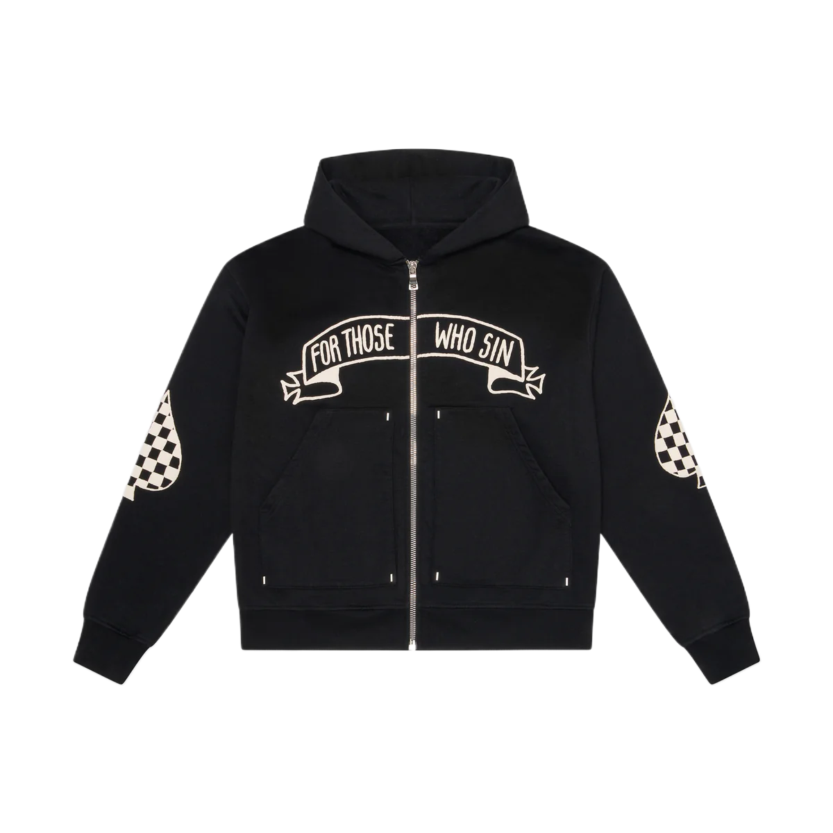 ASKYURSELF - CHECKERED SPADES ZIP HOODIE X FTWS