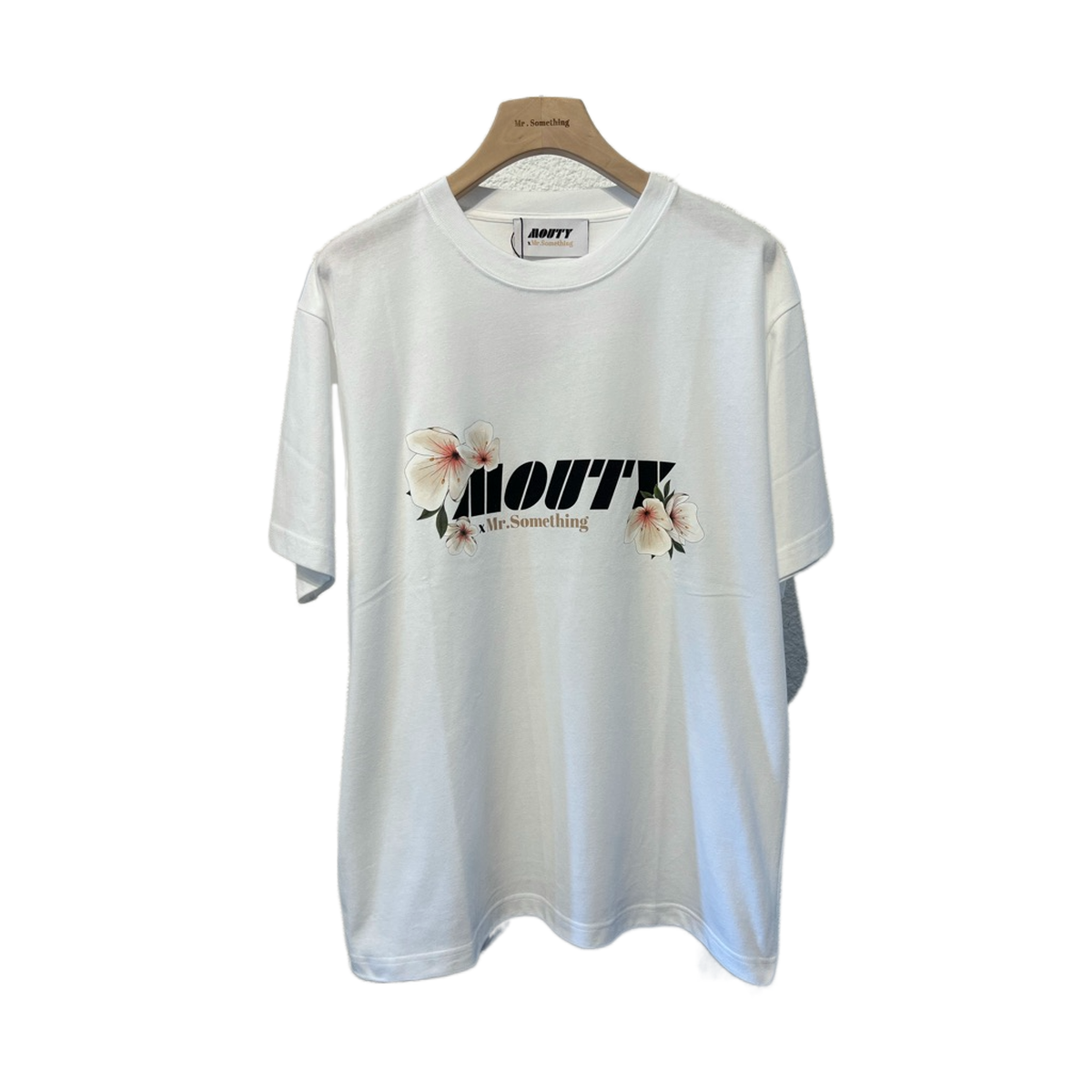 Mouty X Mr.something Flower White T-shirt