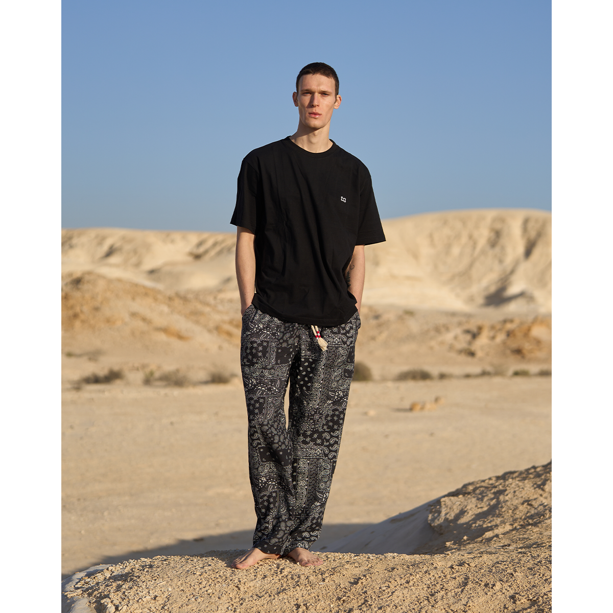 MC2 Calais Black Bandana Pants