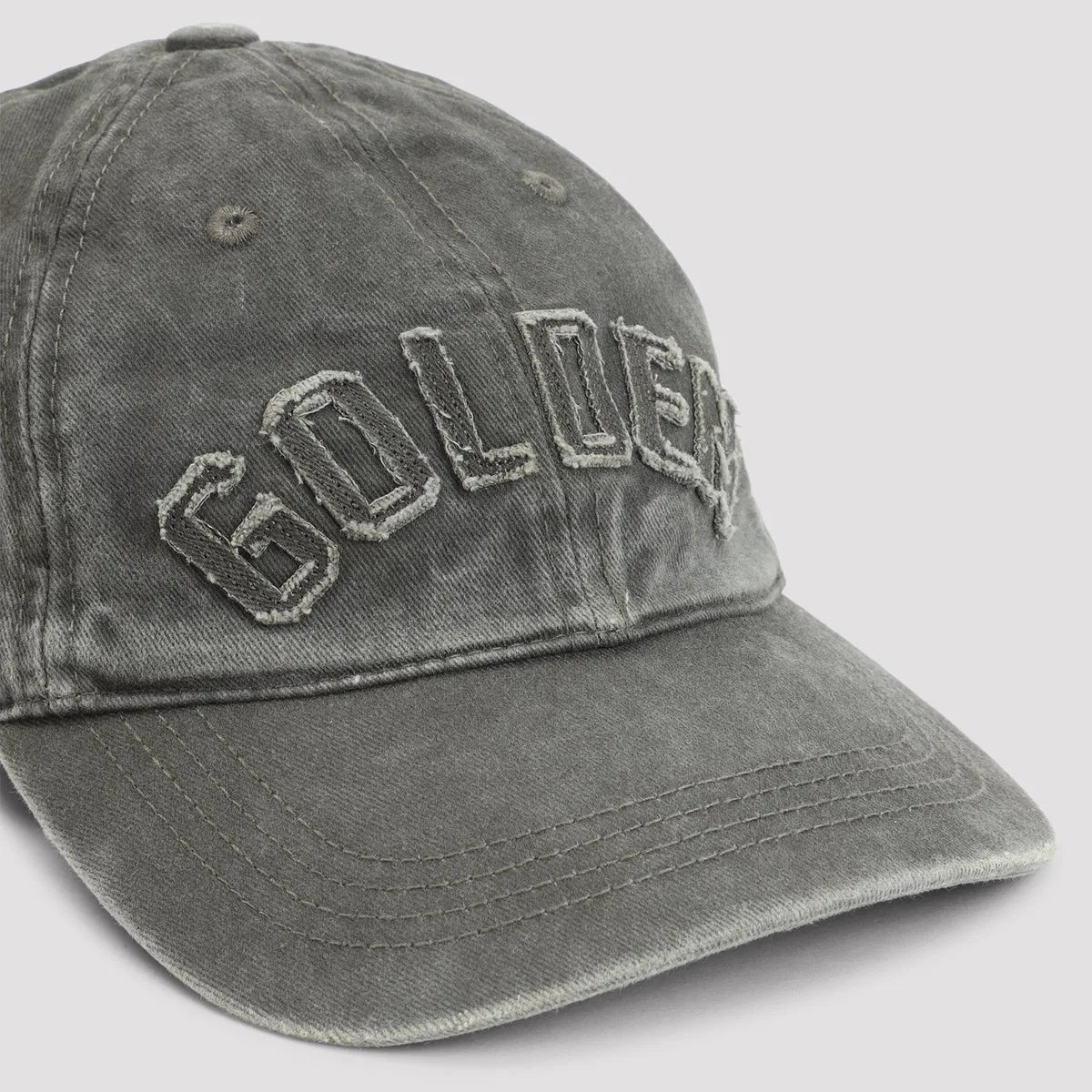 Golden Goose Baseball Cap in Dark Kalmata with Tone-on-Tone “Golden” Patch