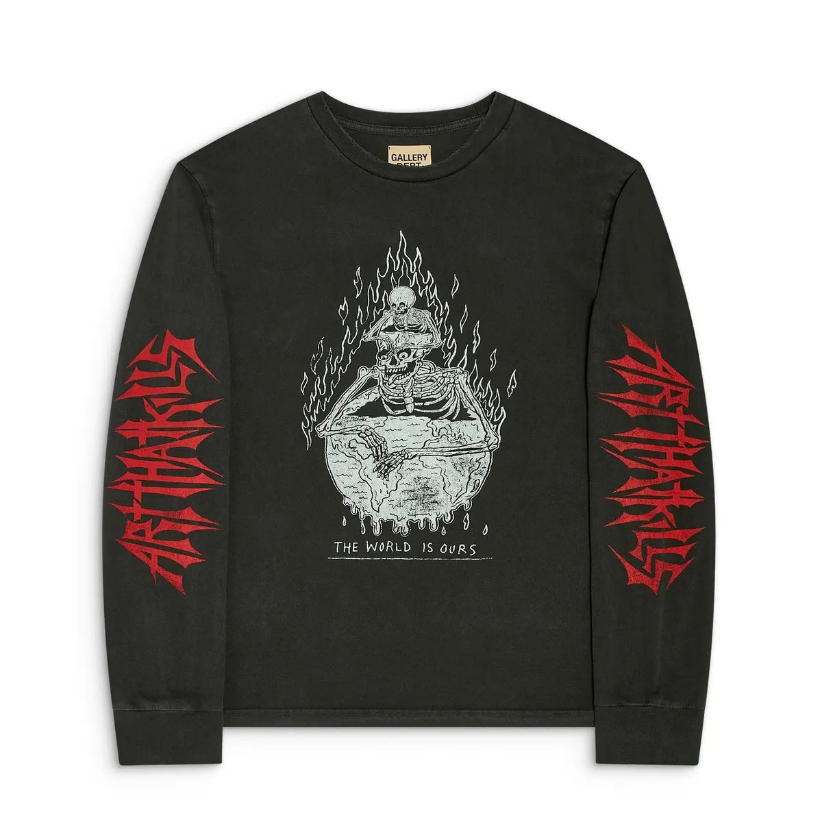 Gallery Dept. The world is Ours Relaxed-fit Long Sleeve Tee in Vintage Black