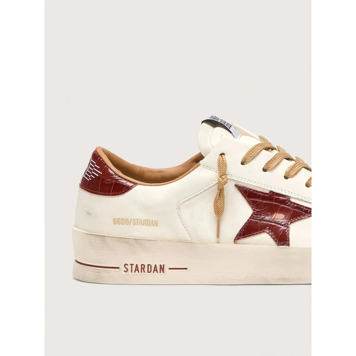 Golden Goose White/Dark Green Stardan Sneakers