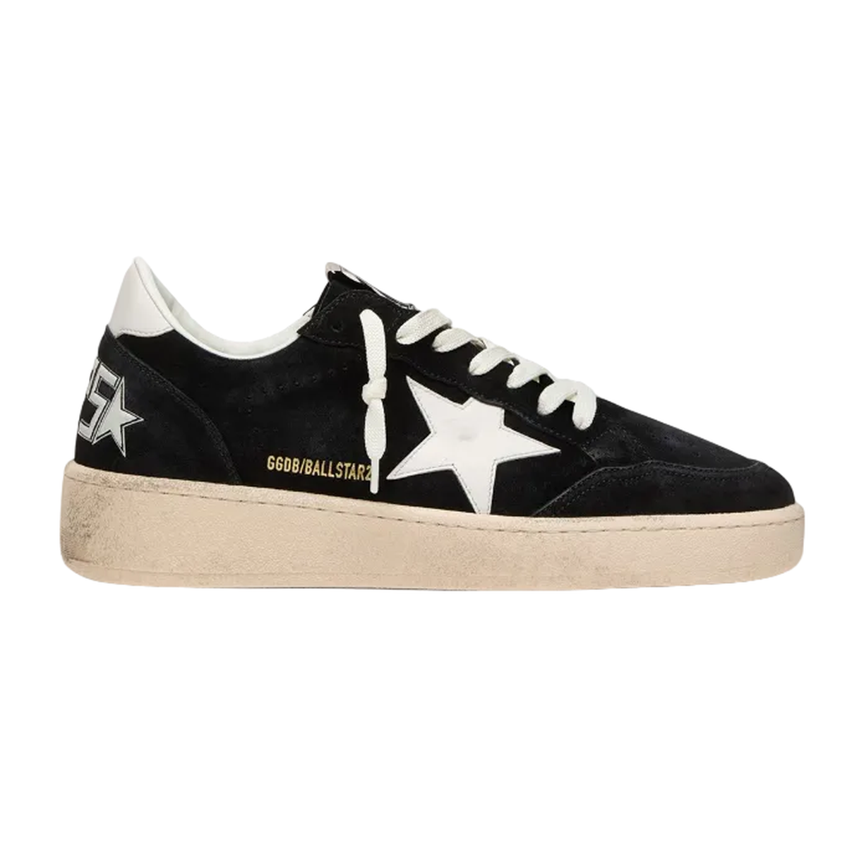 Golden Goose Ball star 2 Suede and Leather in Black and White