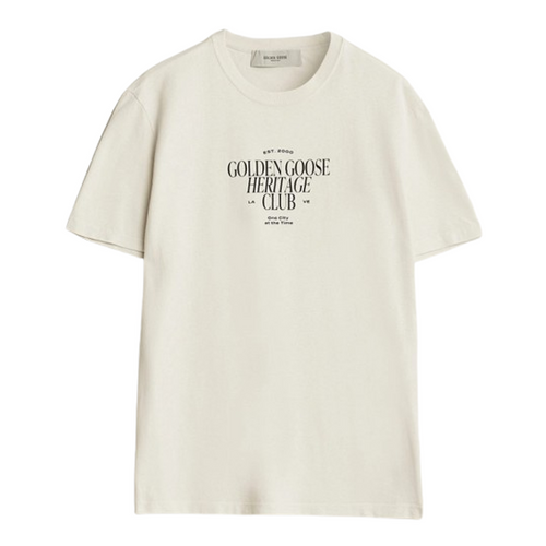 Golden Goose Heritage T-Shirt in Off-White