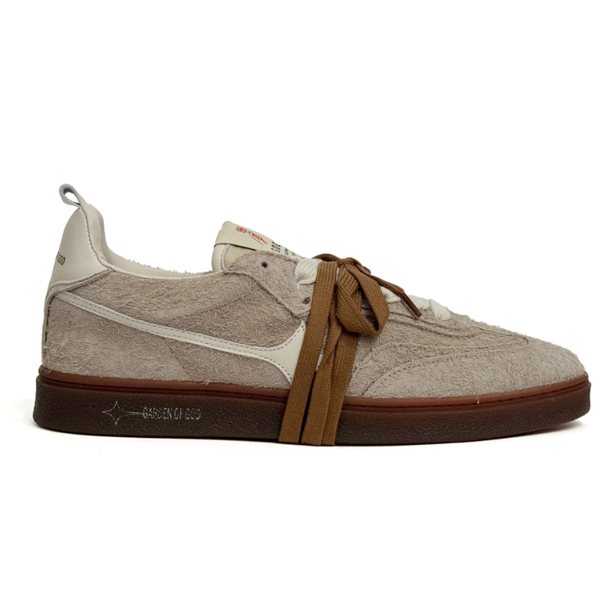 Garden Of God Earth Hairy Sneakers in Suede Taupe