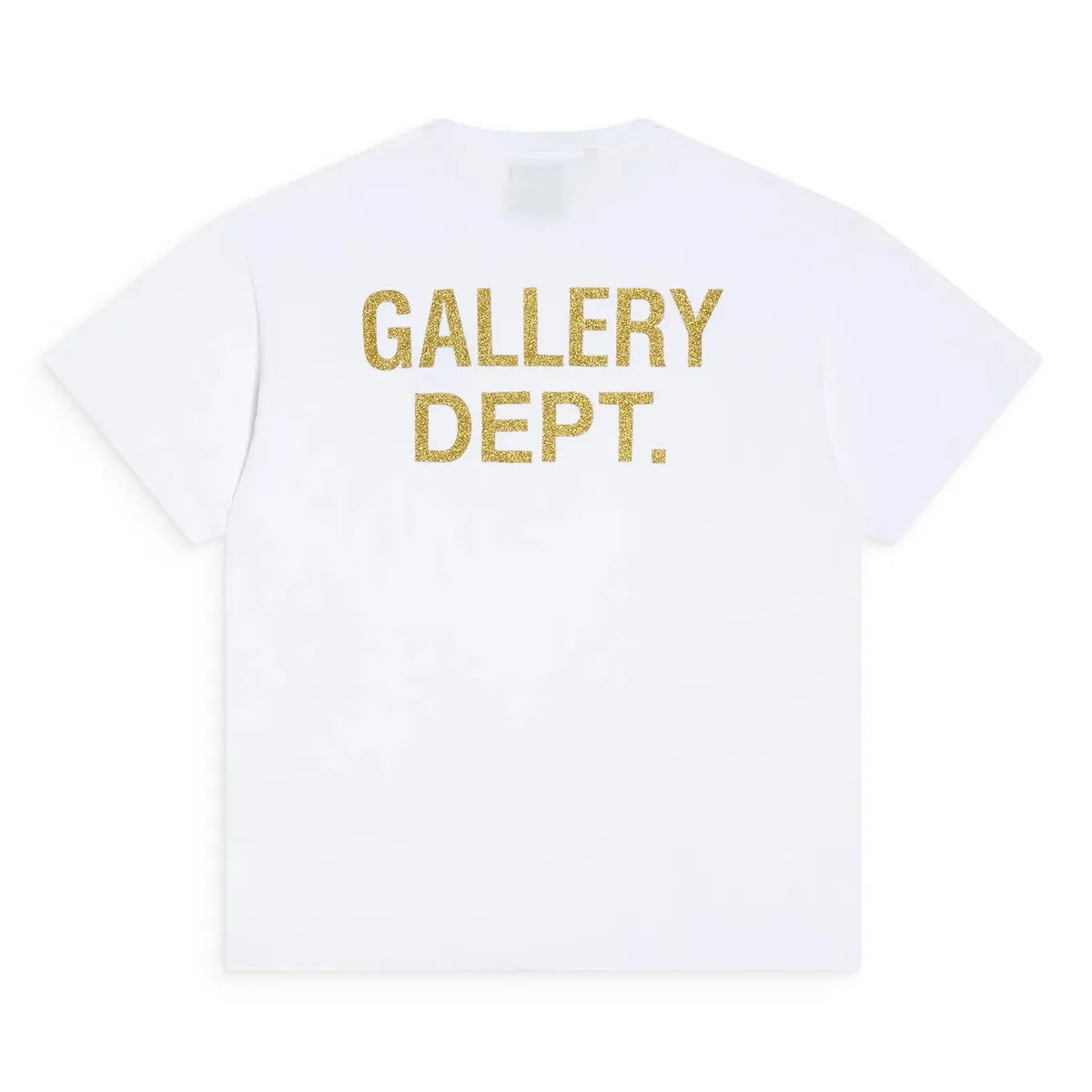 Gallery Dept. Logo Dusty Relaxed-fit Tee in Clean White with a Glitter Print