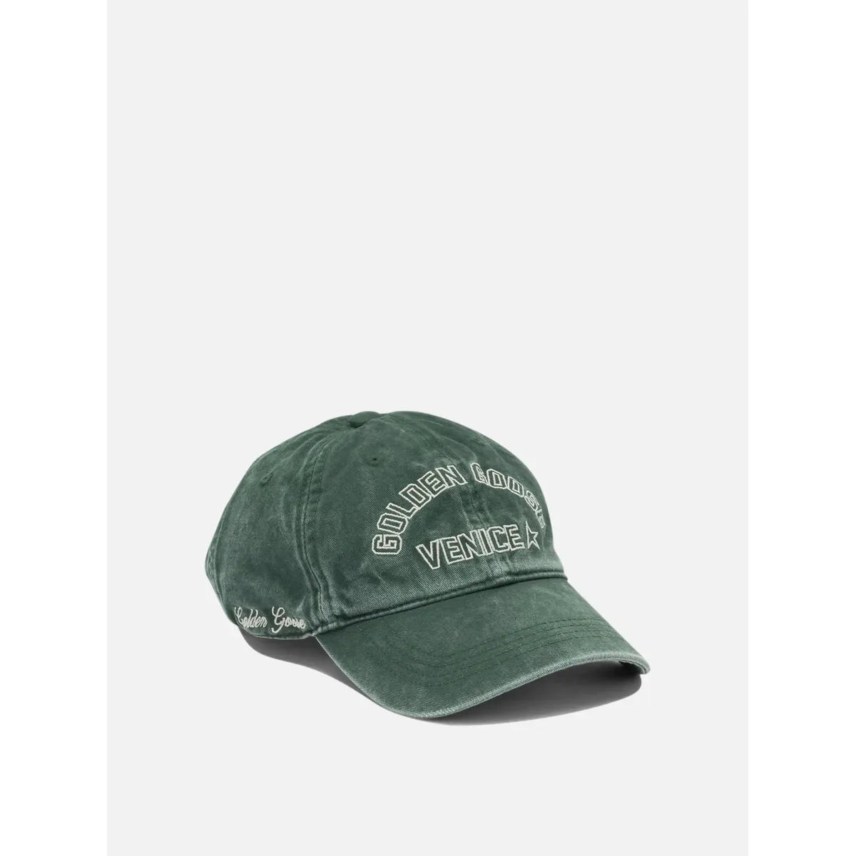 Golden Goose Baseball Cap in Green with Venice Print