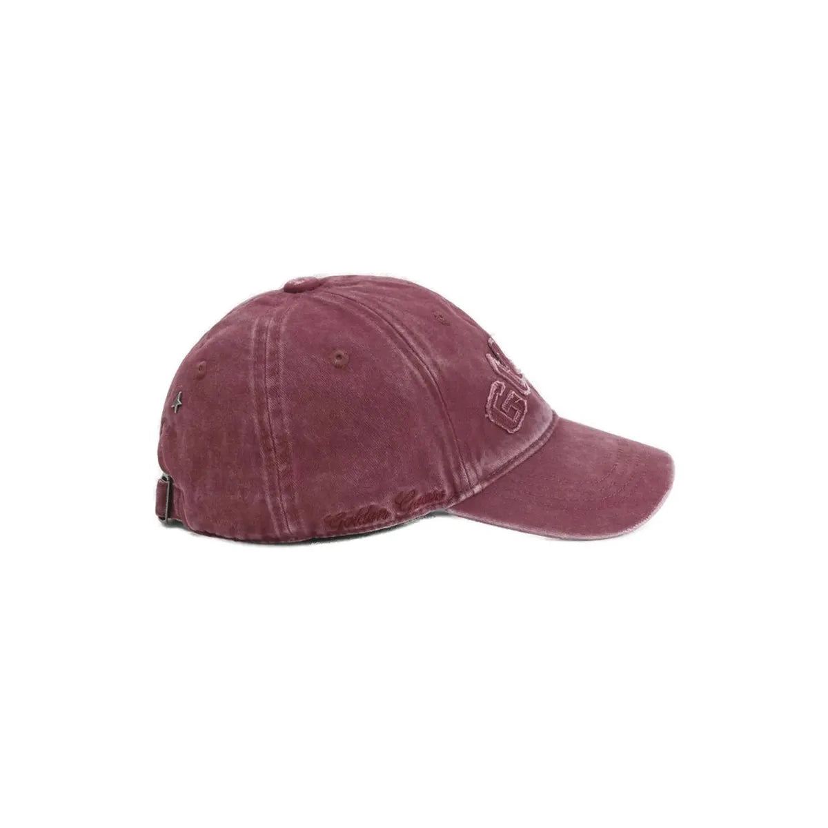 Golden Goose Baseball Cap in Burgundy with Tone-on-Tone “Golden” Patch
