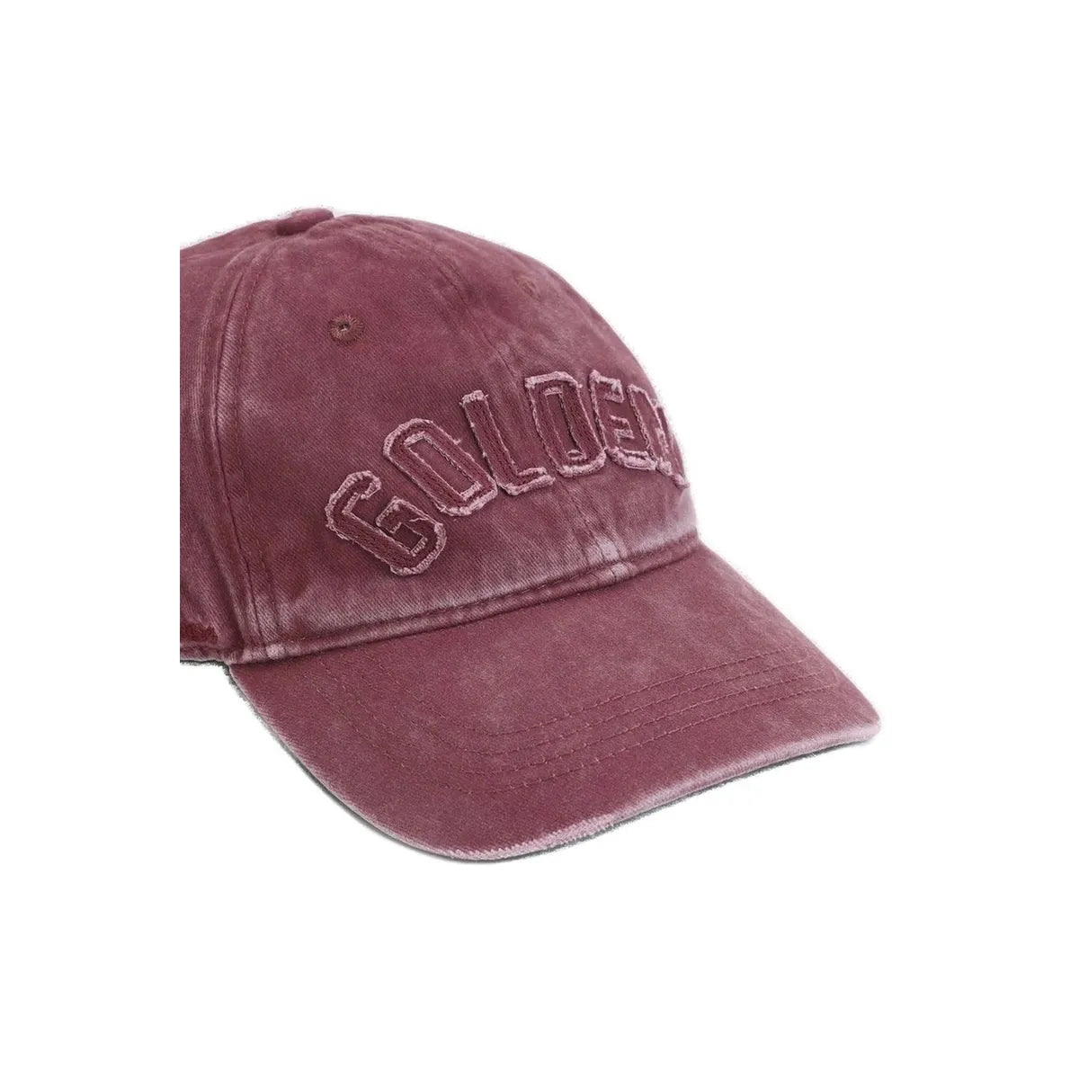 Golden Goose Baseball Cap in Burgundy with Tone-on-Tone “Golden” Patch