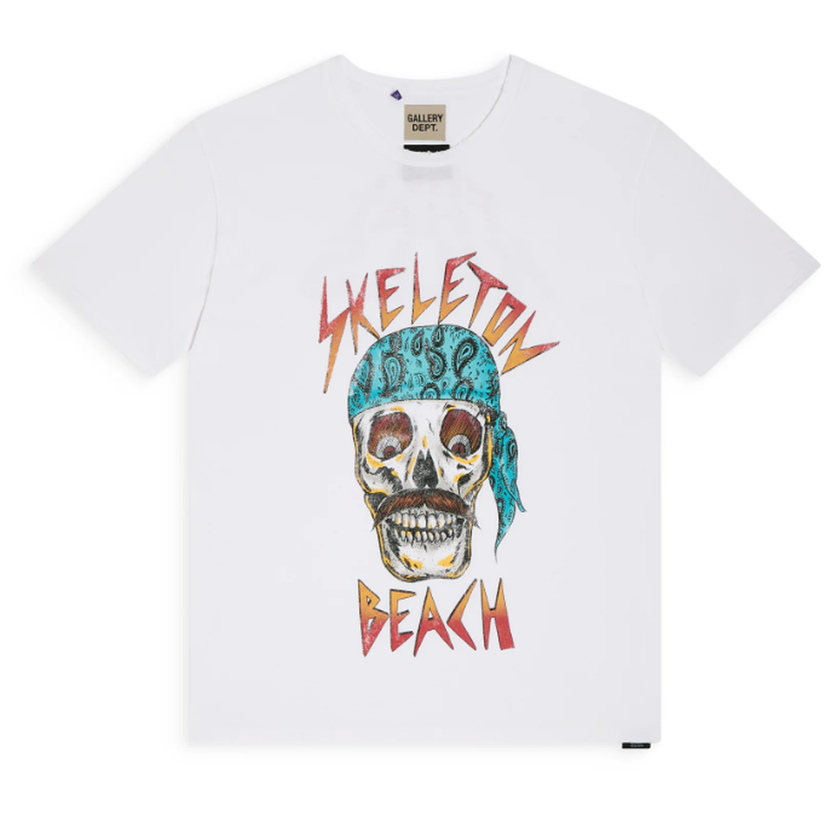 Gallery Dept. Skeleton Beach Relaxed-fit Tee in Clean White