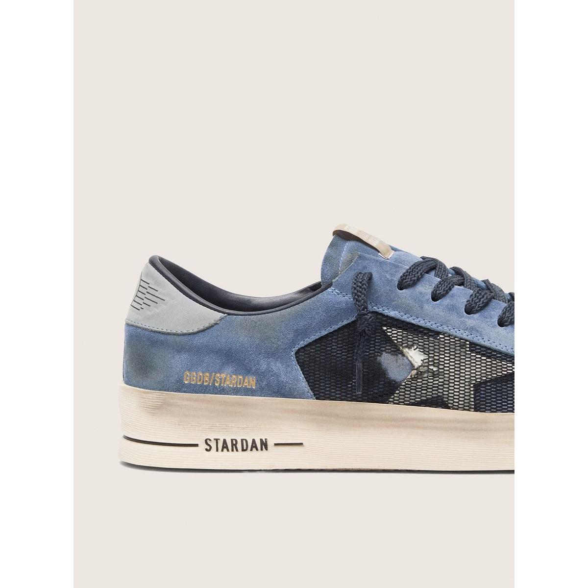 Golden Goose Stardan Sneakers in Blue and White