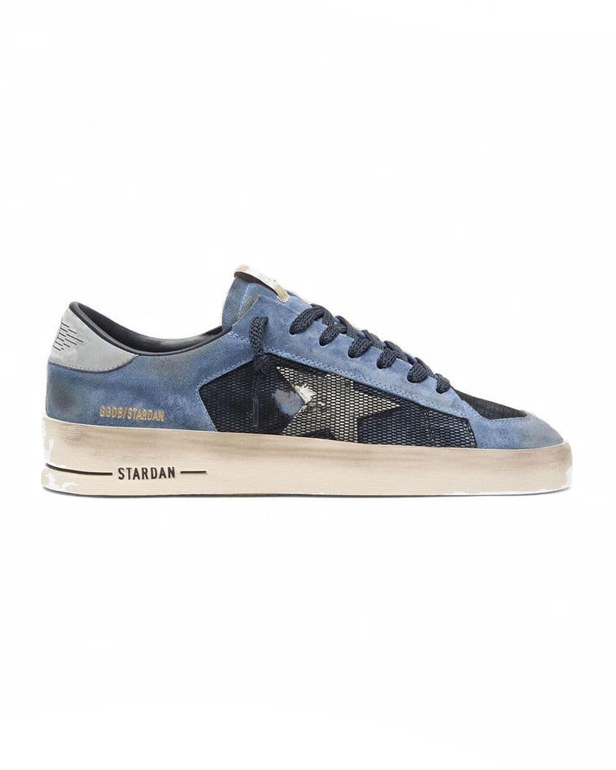 Golden Goose Stardan Sneakers in Blue and White