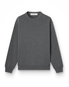Golden Goose Logo Crew Neck Sweater in Dark Grey