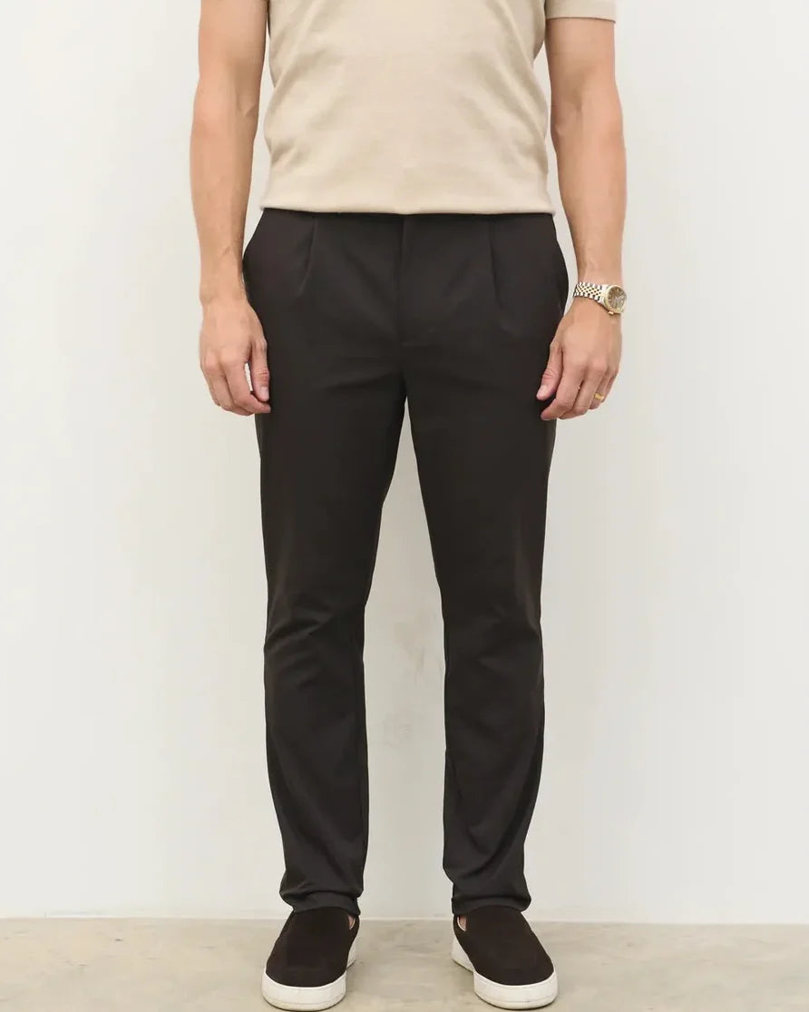 NOBL Grayson Chino Trousers in Brown