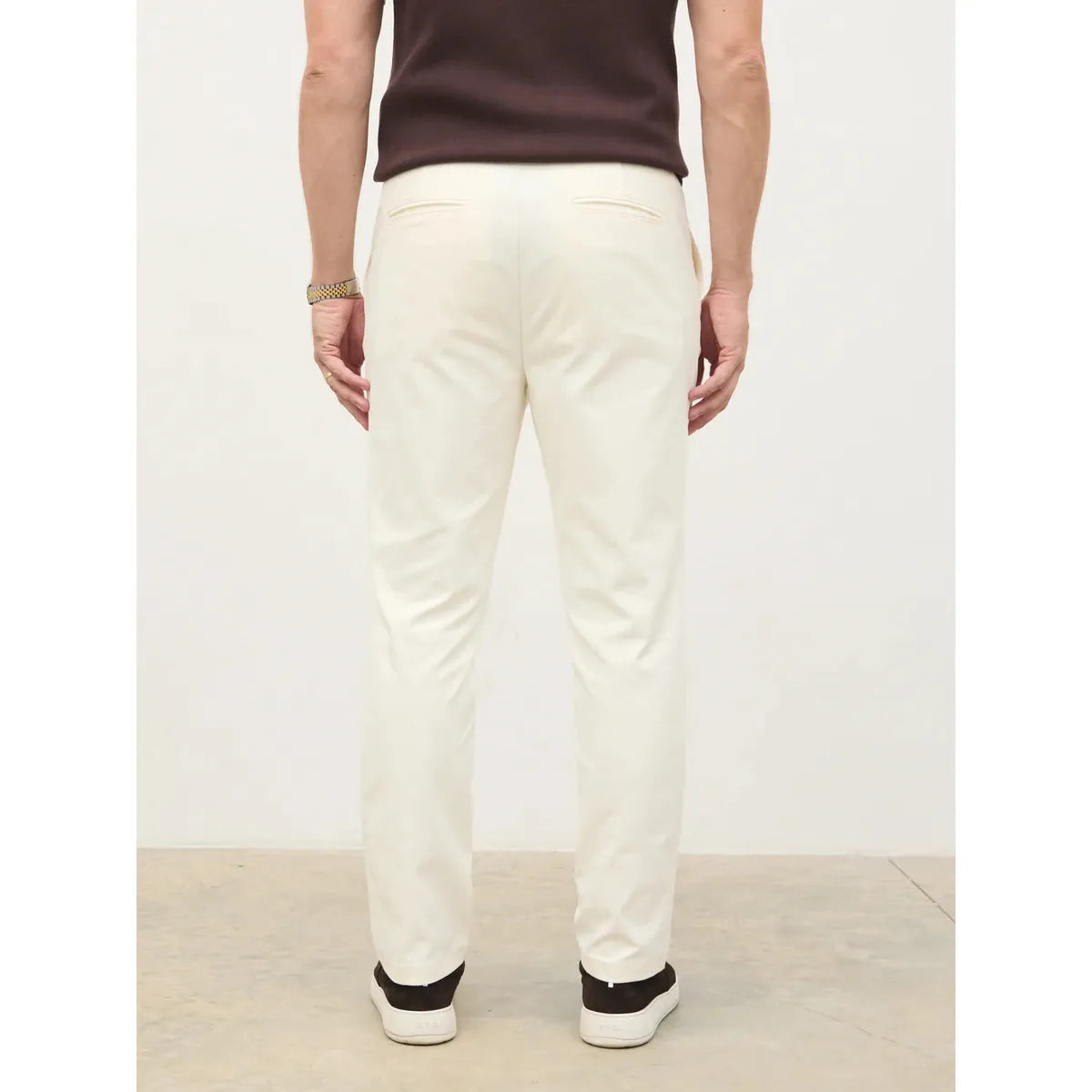 NOBL Grayson Smart Chino Trousers Stone