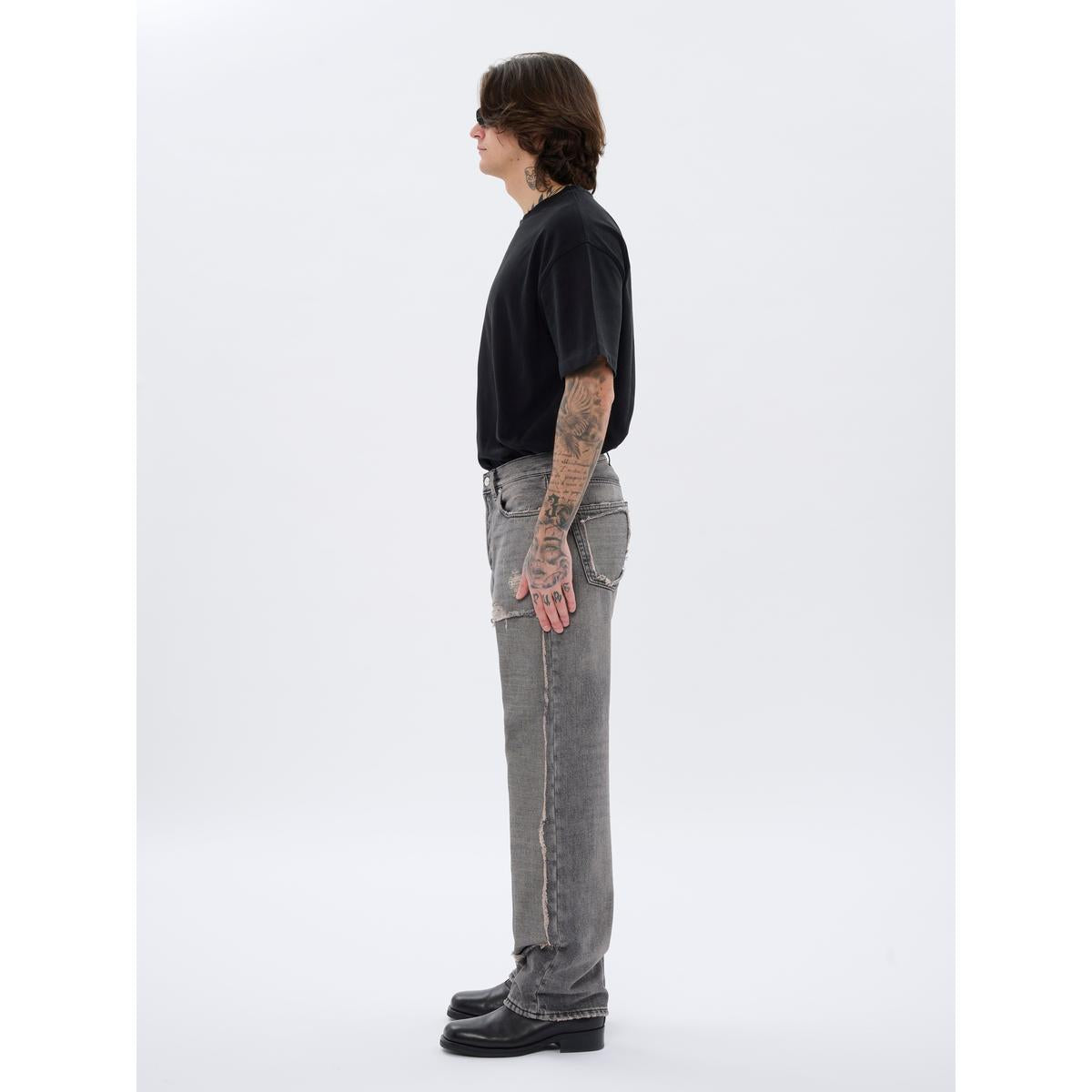 Haikure Achilles Cut Hammer Black Trousers
