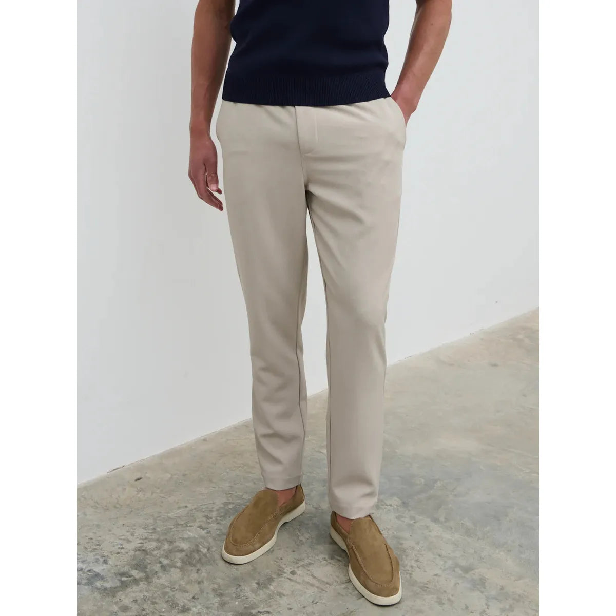 NOBL Hudson Drawstring Trousers stone