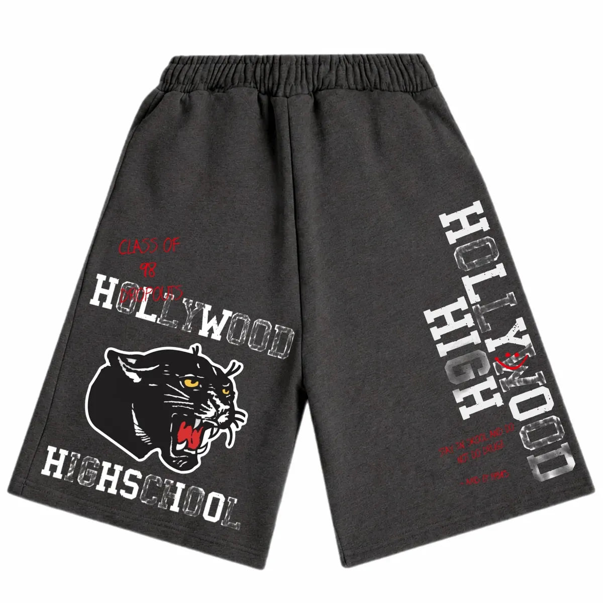 AMÏS ET FLEÚRS “Hollywood High” Black Sweatshorts