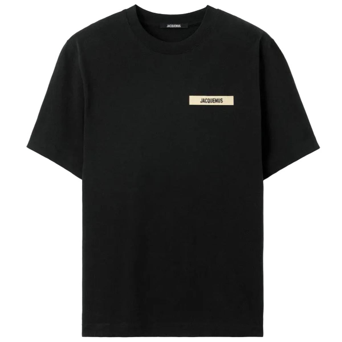 Jacquemus Grosgrain Logo T-Shirt in Black
