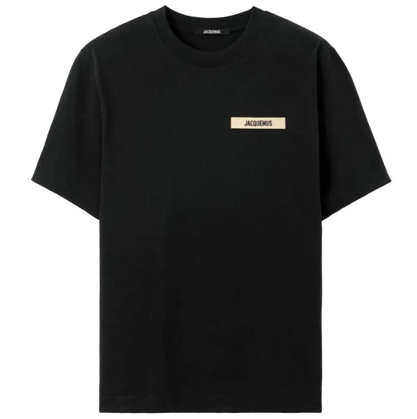 Jacquemus Grosgrain Logo T-Shirt in Black