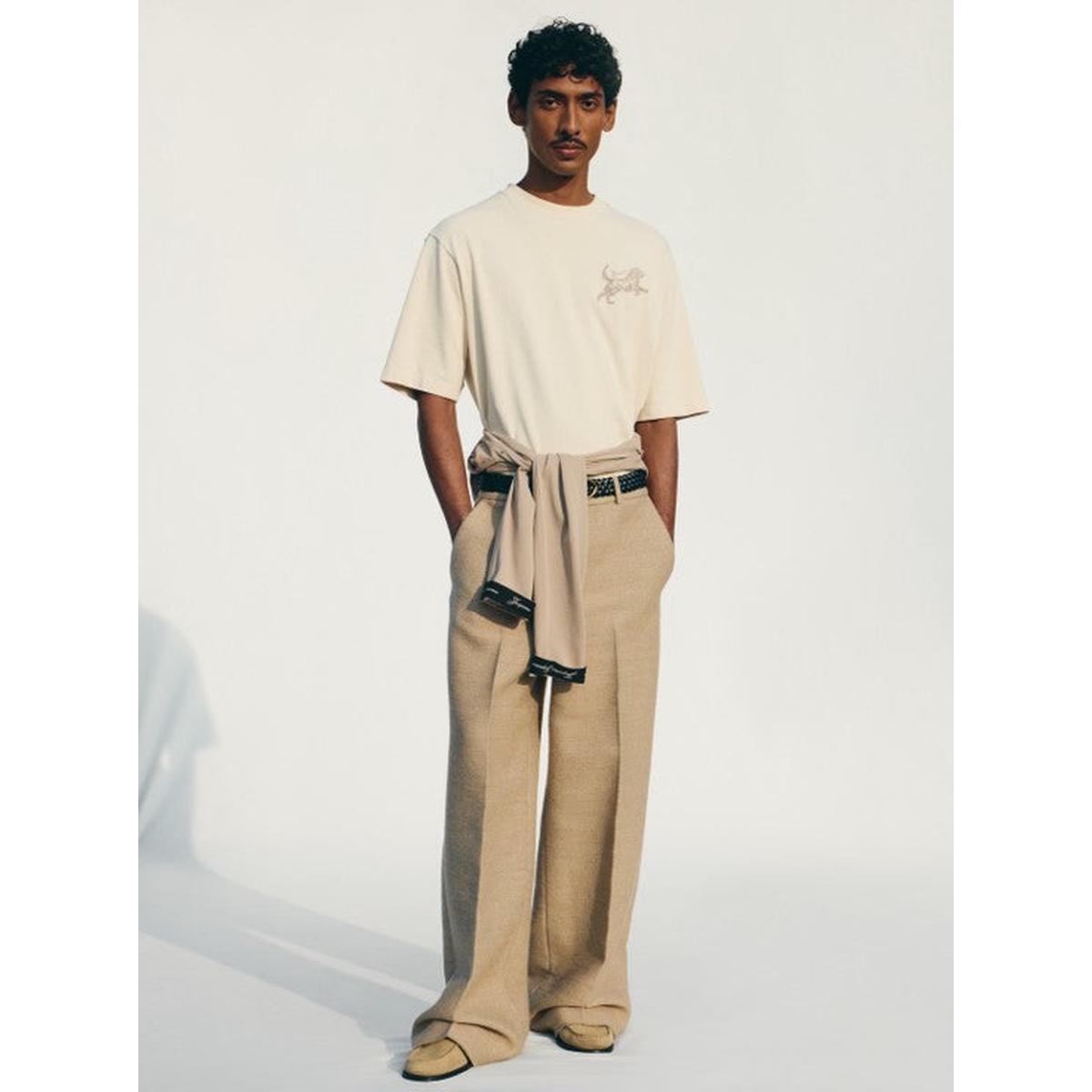 Jacquemus Rita T-Shirt in Multi-Beige