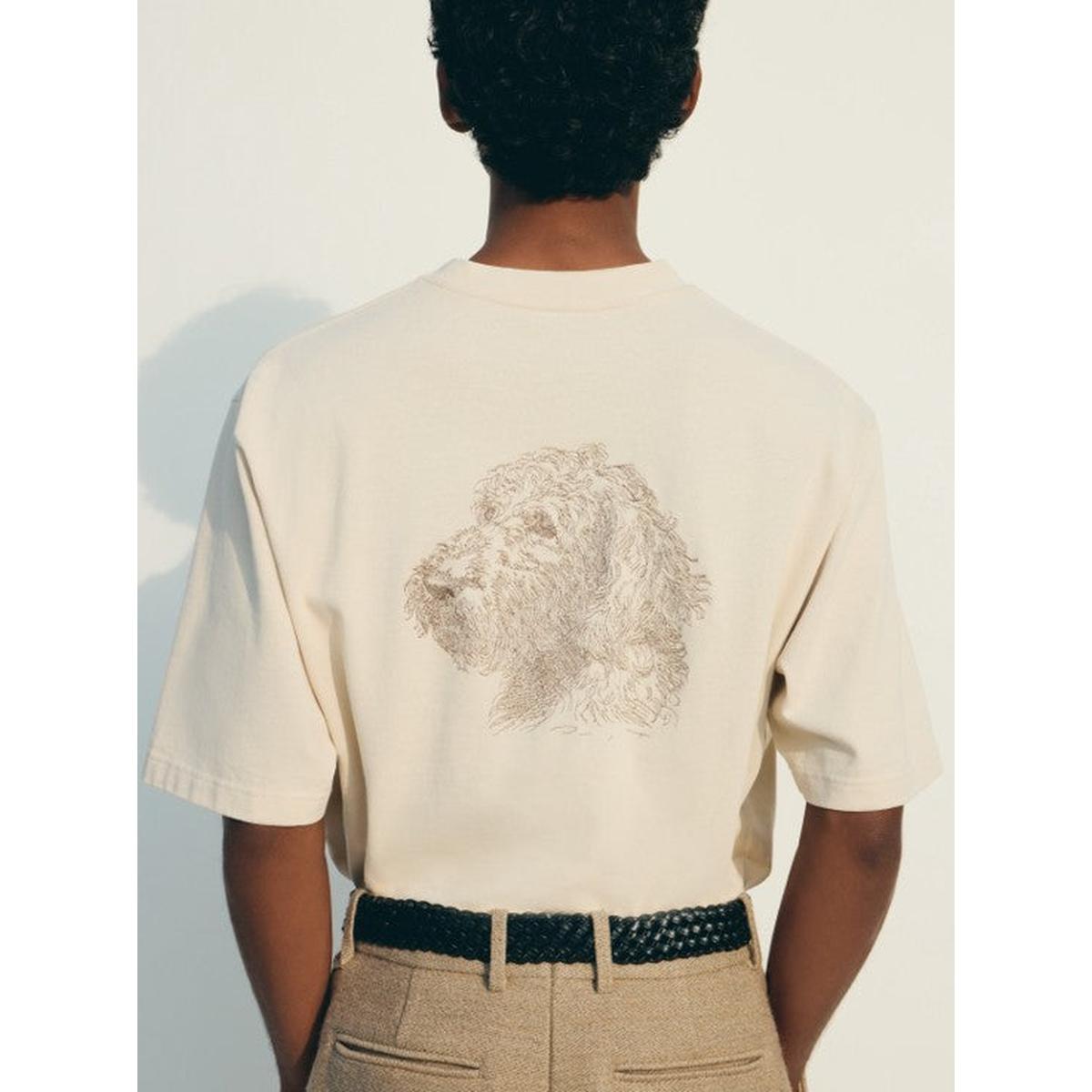 Jacquemus Rita T-Shirt in Multi-Beige