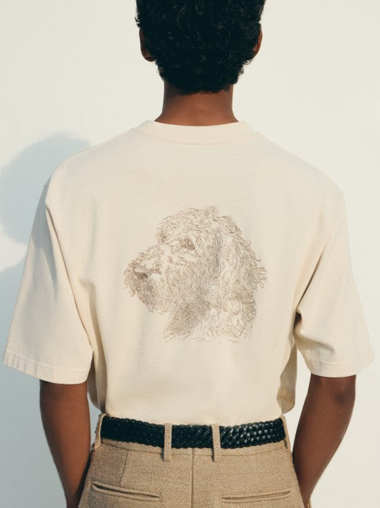 Jacquemus Rita T-Shirt in Multi-Beige